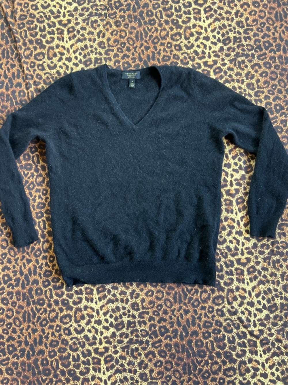 Black cashmere sweater